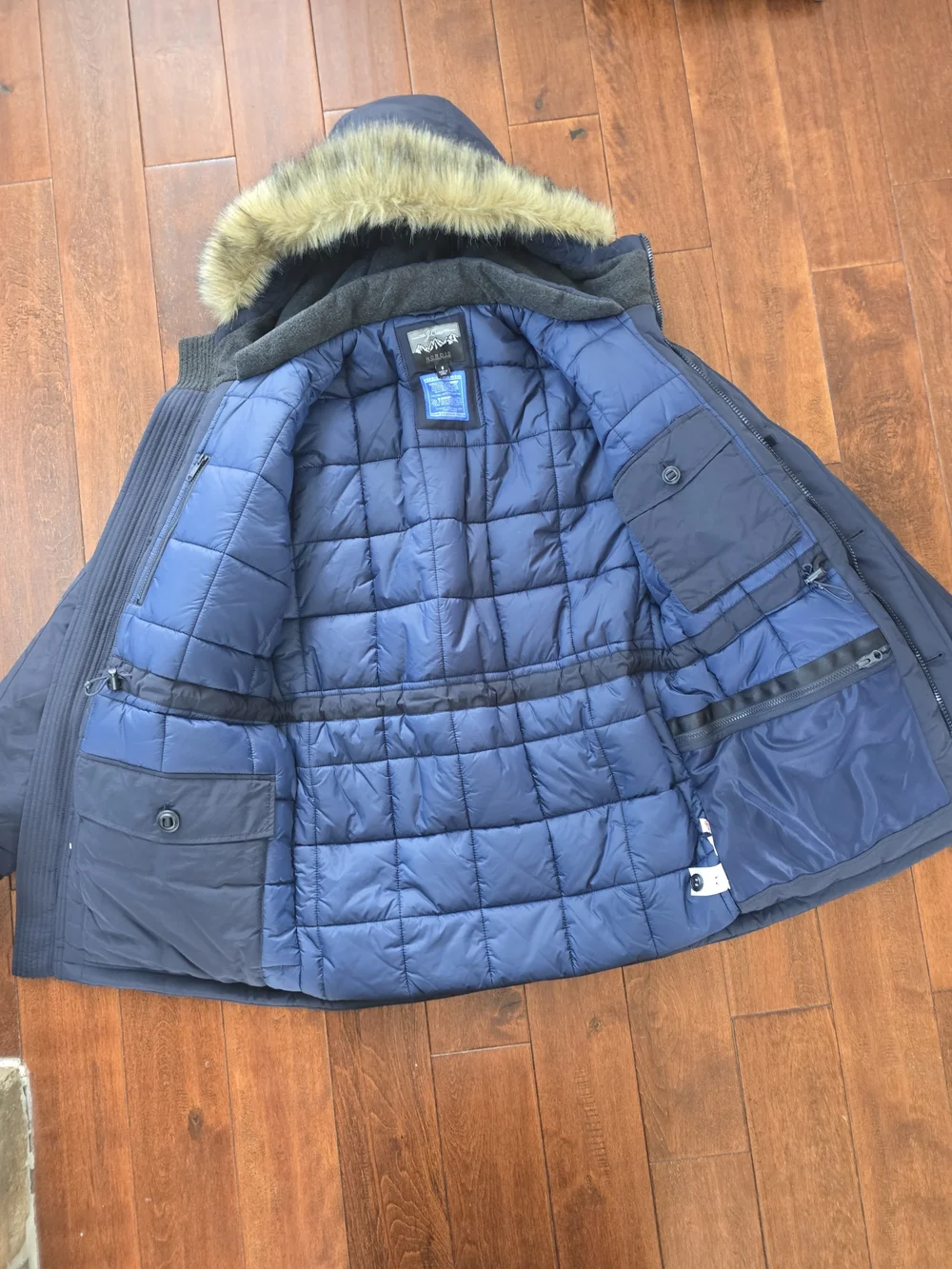 Men's J.Crew Nordic Field Parka Primaloft Navy Size Small